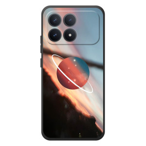 Чехол (ТПУ) с планетами на Xiaomi Poco F8 Pro – Сатурн