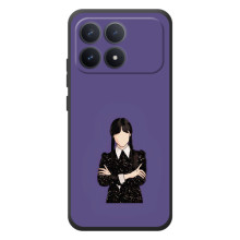 Чехлы Венсдей на Xiaomi Poco F8 Pro Уэнсдей (AlphaPrint) (Уэнздей в черном)