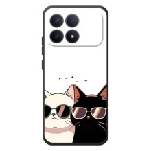 Чехол с рисунком кот на Xiaomi Poco F8 Pro (Коты в очках)