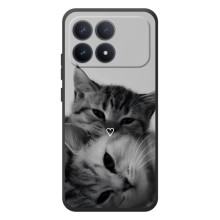 Чехол с рисунком кот на Xiaomi Poco F8 Pro (Пара котов)