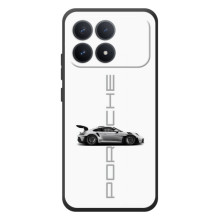 Чехол с авто Порше для Xiaomi Poco F8 Pro – белый Порше