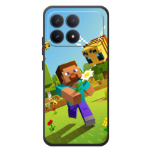 Чехол с картинками Майнкрафт для Xiaomi Poco F8 Про – Персонаж Майнкрафт