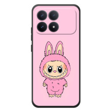 Чохол з Лабубу на Xiaomi Poco F8 Pro (Рожевий Лабубу)
