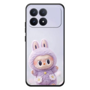 Чехол с принтом Лабубу для Xiaomi Poco F8 Pro – Фиолетовый Лабубу