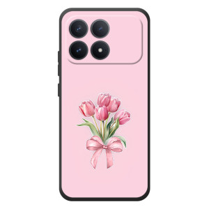 Чехол с розовым рисунком для Xiaomi Poco F8 Pro