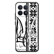 Чехол с украинским гербом на Xiaomi Poco F8 Pro – Герб с вишивкой