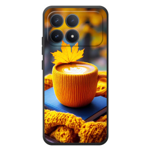 Чехол с уникальным дизайном «Осень с кофе» для Xiaomi Poco F8 Pro