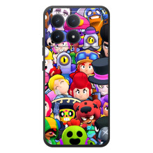 Силиконовый Чехол на Xiaomi Poco F8 Pro с картинкой Brawl Stars – Персонажи