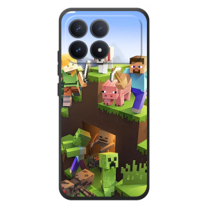 Чохли для Xiaomi Poco F8 Pro (Персонажі МайнКрафт) (Майн-крафт)