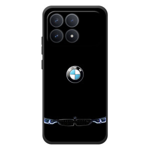 Силиконовый бампер с картинкой машины на Xiaomi Poco F8 Pro – Черный BMW