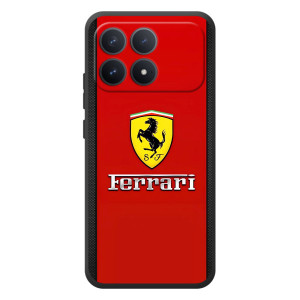 Силиконовый бампер с картинкой машины на Xiaomi Poco F8 Pro – Ferrari Logo