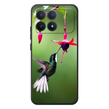 Силіконовий бампер з птичкою на Xiaomi Poco F8 Pro – Калібрі