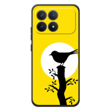 Силиконовый чехол с птичкой на Xiaomi Poco F8 Pro