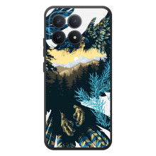 Силіконовий бампер з птичкою на Xiaomi Poco F8 Pro – Яскравий Орел