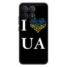 Силиконовый Чехол на Xiaomi Poco F8 Pro (Я-Украина) (I Love UA)