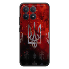 Украинские Чехлы для Xiaomi Poco F8 Pro с картинкой УПА (AlphaPrint) – ГЕРБ УПА