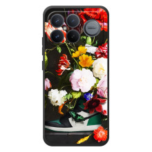 Брендновые Чехлы для Xiaomi Poco F8 Ultra - (PREMIUMPrint) – Nike цветы