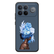 Чехлы (ART) Цветы на Xiaomi Poco F8 Ultra (VPrint) (Цветы на голове)