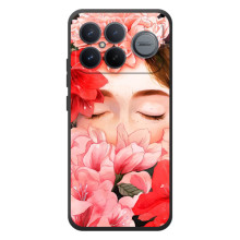 Чехлы (ART) Цветы на Xiaomi Poco F8 Ultra (VPrint) (Глаза в цветах)