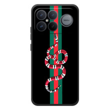 Чохли бренд ГУЧЧІ для Xiaomi Poco F8 Ultra – Змій Гуччі