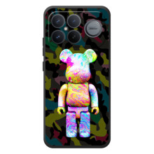 Чехлы для Xiaomi Poco F8 Ultra - Bearbrick Louis Vuitton (PREMIUMPrint) (Яркий Bearbrick)