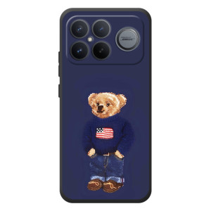 Чехлы Мишка Тедди для Xiaomi Poco F8 Альфа – Мишка USA