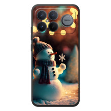 Чохли на Новий Рік Xiaomi Poco F8 Ultra (Сніговик святковий)