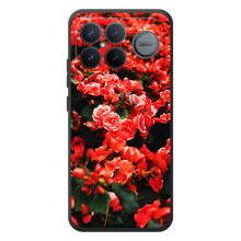 Чехлы с Цветами для Xiaomi Poco F8 Ultra (VPrint) (Цветы красные)