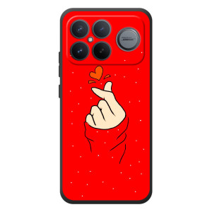 Чохол (Знак сердечка) для Xiaomi Poco F8 Ultra – Сердечко на червоному