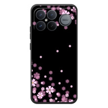 Чехол для :Xiaomi Поко F8 Ультра - с принтом (Дизайнерские) (AlphaPrint) – Цветочки маленькие