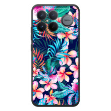 Чехол для :Xiaomi Поко F8 Ультра - с принтом (Дизайнерские) (AlphaPrint) – Красочные цветы