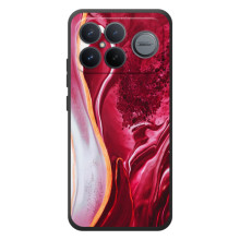 Чехол для :Xiaomi Поко F8 Ультра - с принтом (Дизайнерские) (AlphaPrint) – Мрамор красный