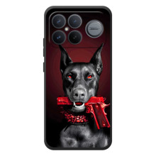 Чохол ДОБЕРМАН  для Xiaomi Poco F8 Ultra – Доберман злий