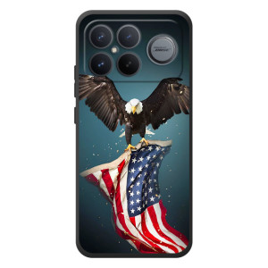 Чехол Флаг USA для Xiaomi Poco F8 Ultra – Орел и флаг