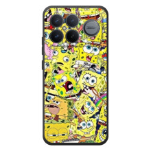 Чехол Губка Боб для :Xiaomi Поко F8 Ультра (Эмоции Спанч Боба)