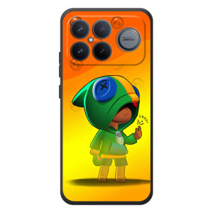 Чехол Бравл Старс для Xiaomi Poco F8 Ultra – LEON в кофте