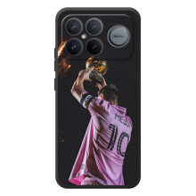 Чехол Месси футболист для Xiaomi Poco F8 Ultra – Месси с кубом