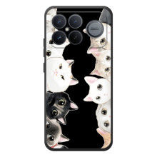 Чехол на :Xiaomi Поко F8 Ультра с Котами (VPrint) (Взгляд котов)