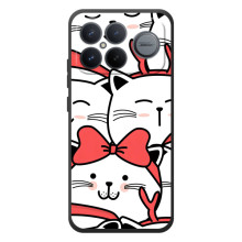 Бампер з зображенням Котиків для ШІаомі Поко F8 Ьlтра (Новорічні котики)