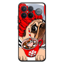 Бампер для Xiaomi Poco F8 Ultra з картинкою "Песики" (Сумний собака)