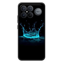 Чехол с Короной :Xiaomi Поко F8 Ультра - (AlphaPrint) (Капля короны)