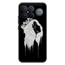 Чехол с Короной :Xiaomi Поко F8 Ультра - (AlphaPrint) (Принцесса)