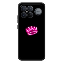 Чехол с Короной :Xiaomi Поко F8 Ультра - (AlphaPrint) (Яркая корона)