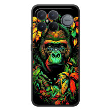 Чехол с Обезьянами Xiaomi Poco F8 Ultra - (AlphaPrint) – Обезьяна в тропиках