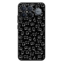 Чехол с принтом для Xiaomi Poco F8 Ultra (AlphaPrint) Модные коты – Меленькие котики
