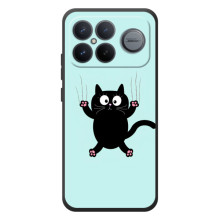 Чехол с принтом для Xiaomi Poco F8 Ultra (AlphaPrint) Модные коты – Падающий кот