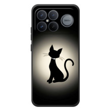 Чехол с принтом для Xiaomi Poco F8 Ultra (AlphaPrint) Модные коты – Силуэт котика