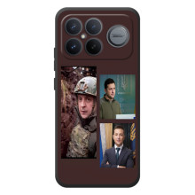 Чехол для Xiaomi Poco F8 Ultra (AlphaPrint - с принтом Зеленского) – Президент