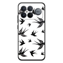 Чехол с птицами на Xiaomi Poco F8 Ultra (VPrint) – Ласточки
