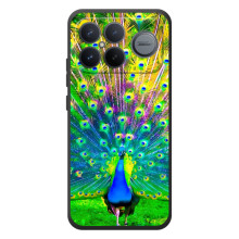 Чехол с птицами на Xiaomi Poco F8 Ultra (VPrint) – Яркий Павлин